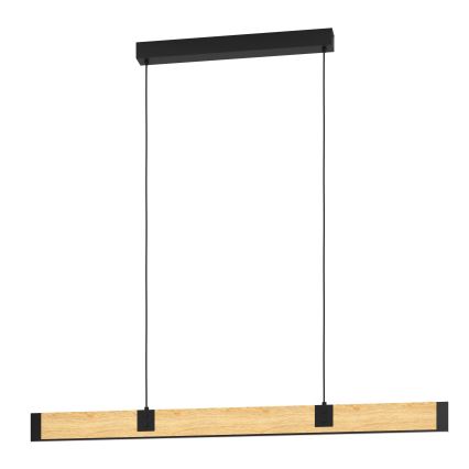 Eglo - Himmennettävä LED-kattokruunu johdossa LED/28,8W/230V 3000K musta/ruskea
