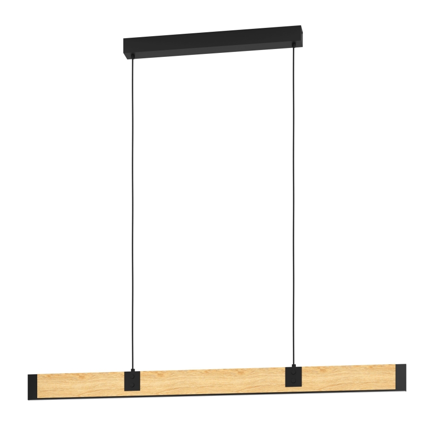 Eglo - Himmennettävä LED-kattokruunu johdossa LED/28,8W/230V 3000K musta/ruskea