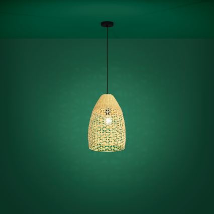 Eglo - Kattokruunu johdossa 1xE27/40W/230V halkaisija 35 cm bambu