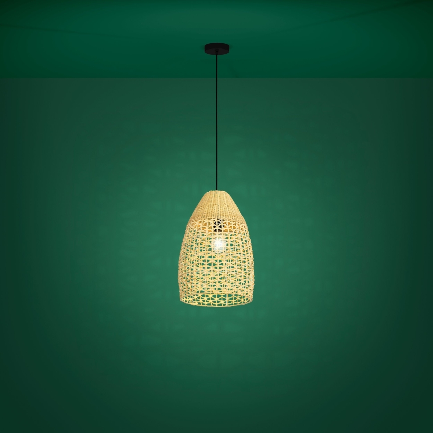 Eglo - Kattokruunu johdossa 1xE27/40W/230V halkaisija 35 cm bambu