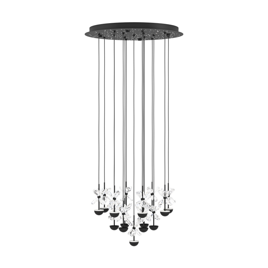 Eglo - Himmennettävä LED-kattokruunu johdossa LED/27W/230V 3000K musta