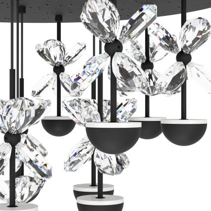 Eglo - Himmennettävä LED-kattokruunu johdossa LED/23W/230V 3000K musta