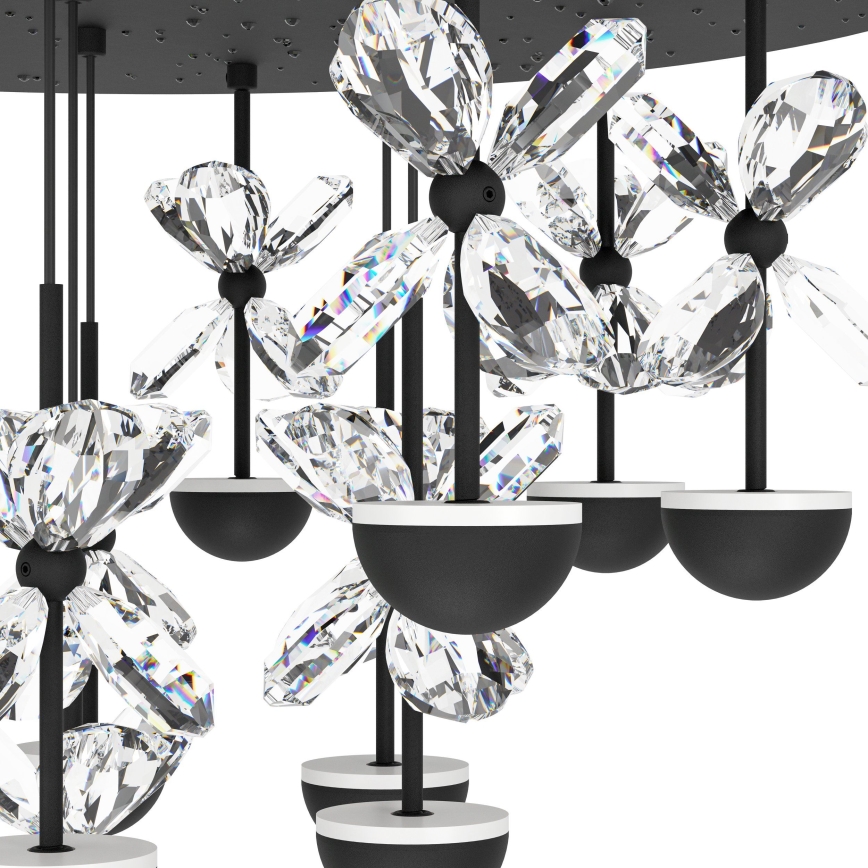 Eglo - Himmennettävä LED-kattokruunu johdossa LED/23W/230V 3000K musta