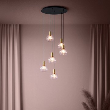Eglo 390279 - Himmennettävä LED-kattokruunu johdossa 6xLED/5,4W/230V 3000K halkaisija 54 cm kulta