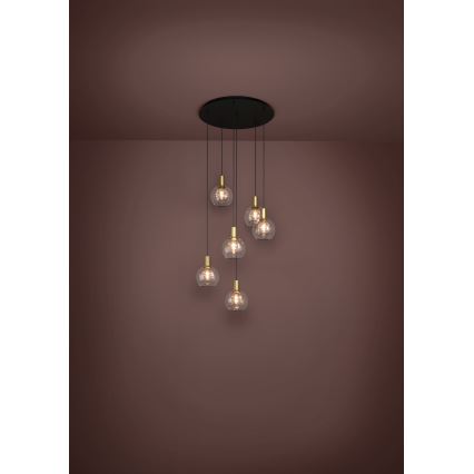 Eglo 390279 - Himmennettävä LED-kattokruunu johdossa 6xLED/5,4W/230V 3000K halkaisija 54 cm kulta