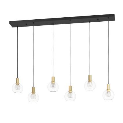 Eglo - Himmennettävä LED-kattokruunu johdossa 6xLED/5,4W/230V 3000K kulta