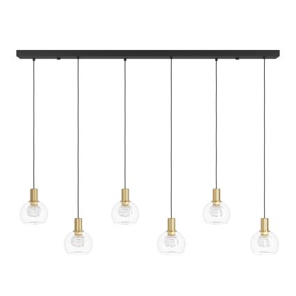 Eglo - Himmennettävä LED-kattokruunu johdossa 6xLED/5,4W/230V 3000K kulta