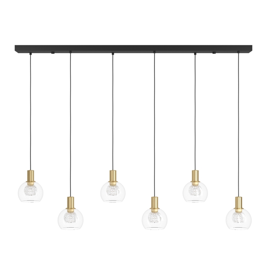 Eglo - Himmennettävä LED-kattokruunu johdossa 6xLED/5,4W/230V 3000K kulta