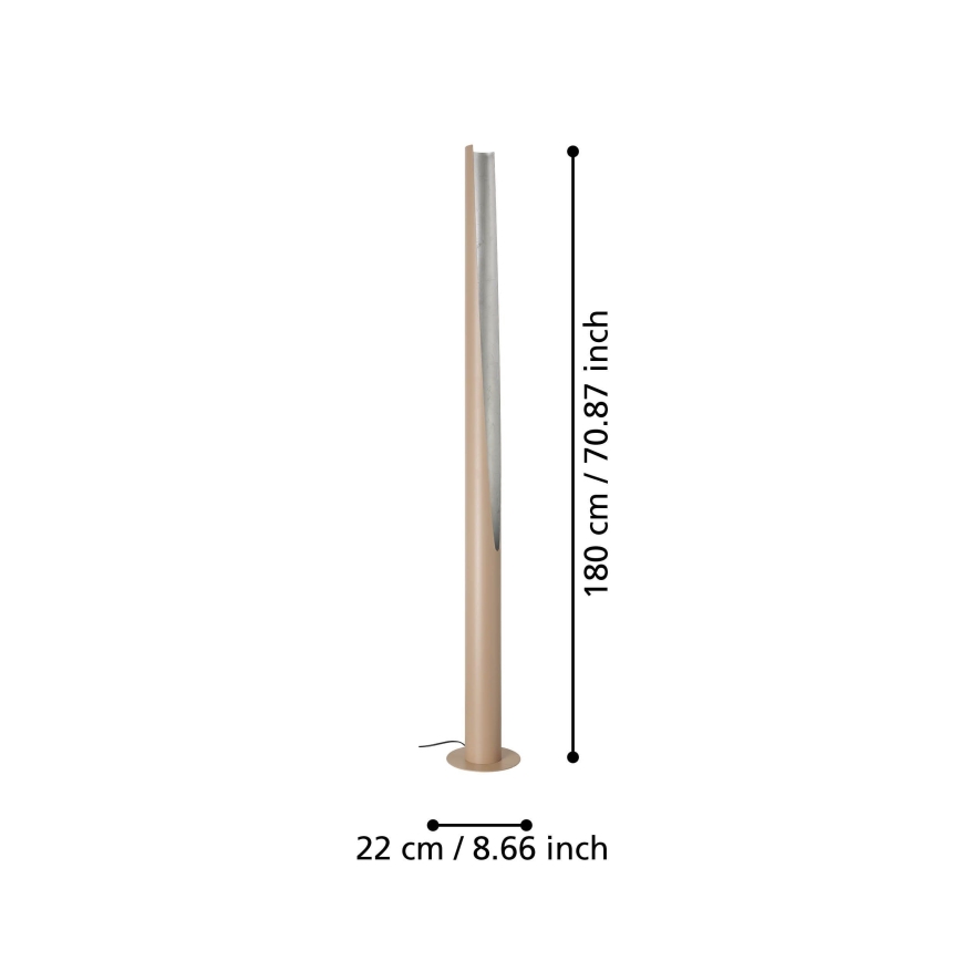 Eglo - LED-lattiavalaisin 1xGU10/5,7W/230V beige