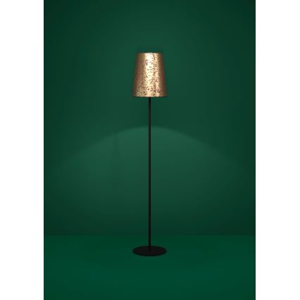 Eglo - Lattialamppu 1xE27/25W/230V kulta/vaaleanpunainen