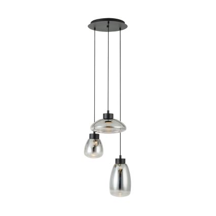 Eglo - Himmennettävä LED-kattokruunu johdossa 3xLED/5,4W/230V 2700K savuinen