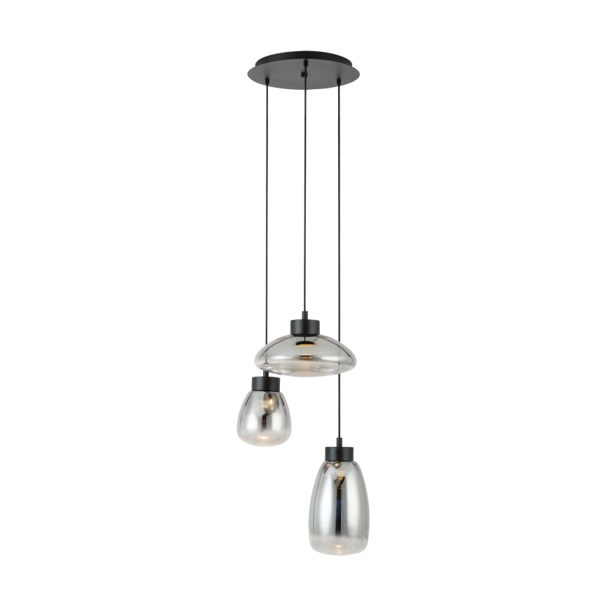 Eglo - Himmennettävä LED-kattokruunu johdossa 3xLED/5,4W/230V 2700K savuinen