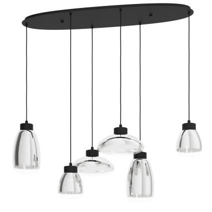 Eglo - Himmennettävä LED-kattokruunu johdossa 6xLED/5,4W/230V 2700K savuinen
