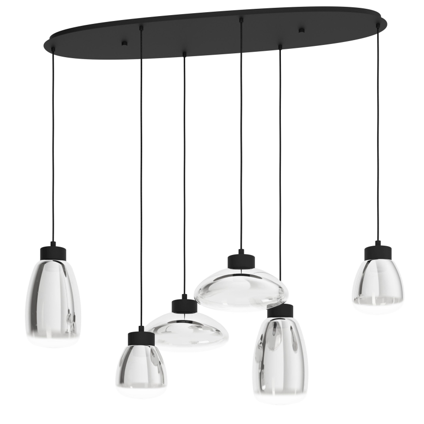 Eglo - Himmennettävä LED-kattokruunu johdossa 6xLED/5,4W/230V 2700K savuinen