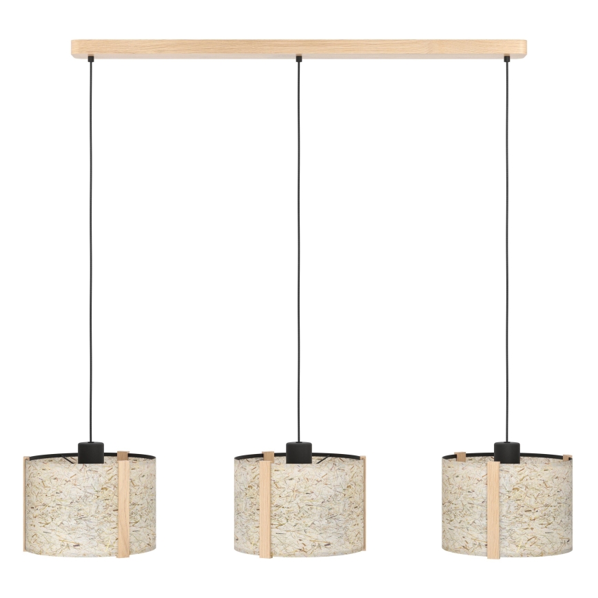 Eglo - Kattokruunu johdossa 3xE27/25W/230V beige