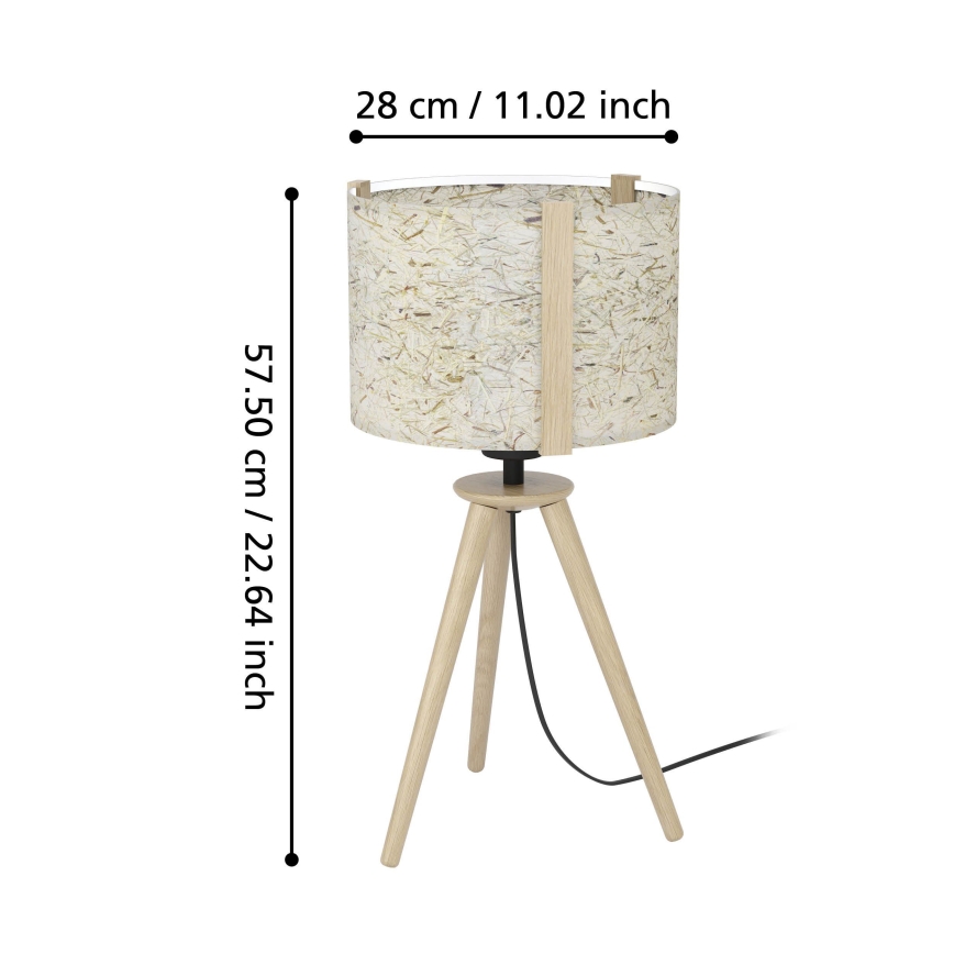 Eglo - Pöytävalaisin 1xE27/25W/230V beige