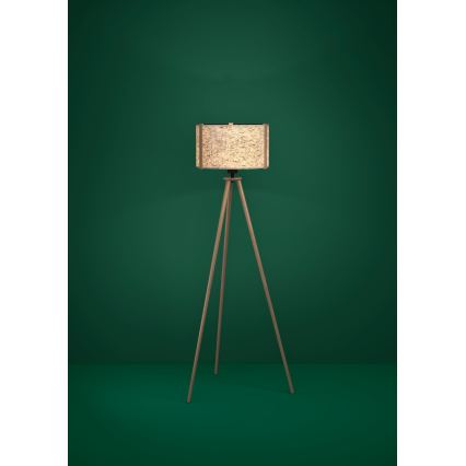 Eglo - Lattialamppu 1xE27/25W/230V beige