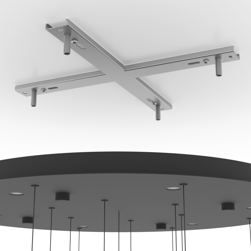 Eglo - Himmennettävä LED-kattokruunu johdossa 6xLED/4,2W/230V 3000K läpinäkyvä