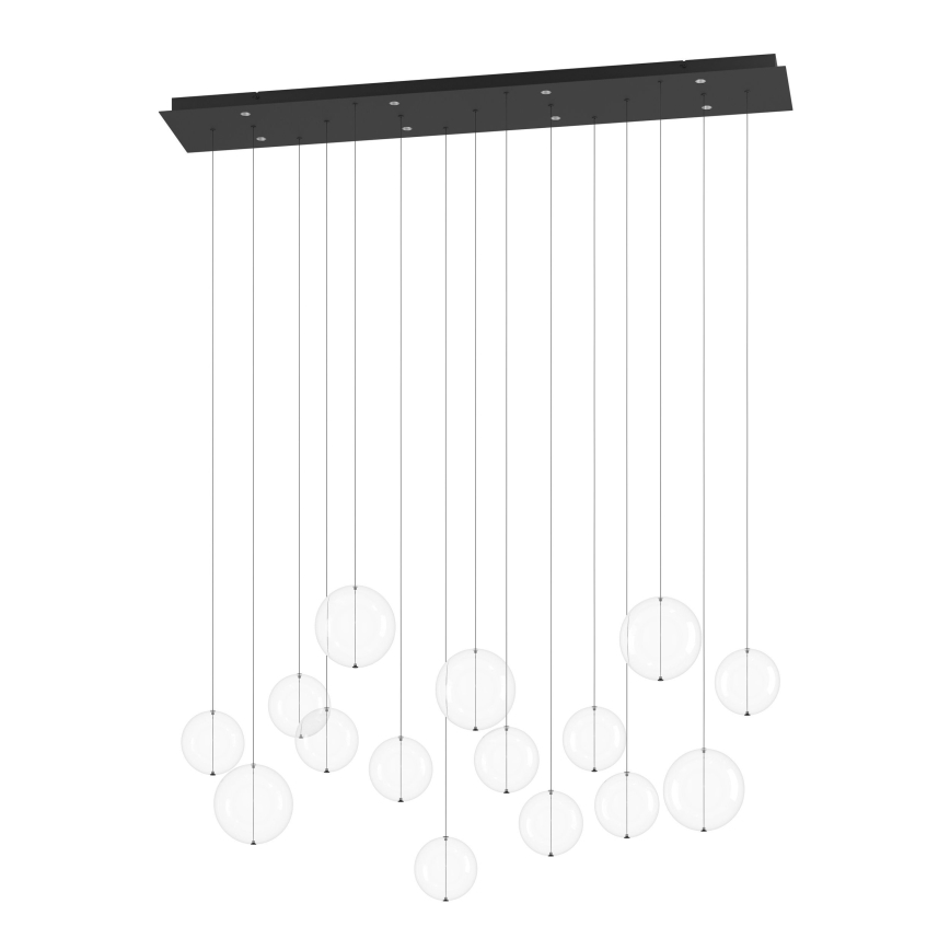 Eglo - Himmennettävä LED-kattokruunu johdossa 8xLED/4,2W/230V 3000K läpinäkyvä