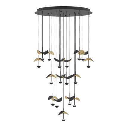 Eglo - Himmennettävä LED-kattokruunu johdossa 17xLED/2,3W/230V 3000K halkaisija 78 cm