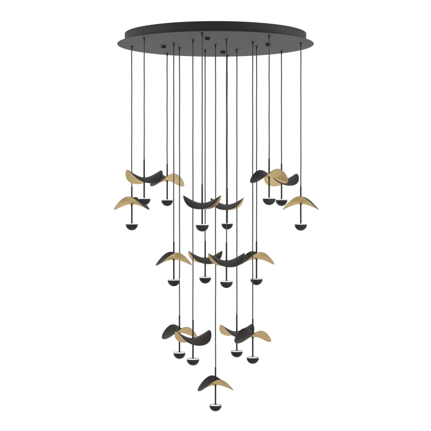 Eglo - Himmennettävä LED-kattokruunu johdossa 17xLED/2,3W/230V 3000K halkaisija 78 cm