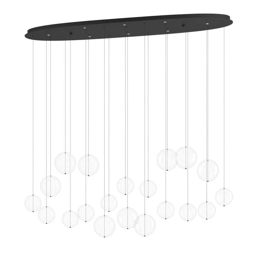 Eglo - Himmennettävä LED-kattokruunu johdossa 8xLED/4,2W/230V 3000K läpinäkyvä