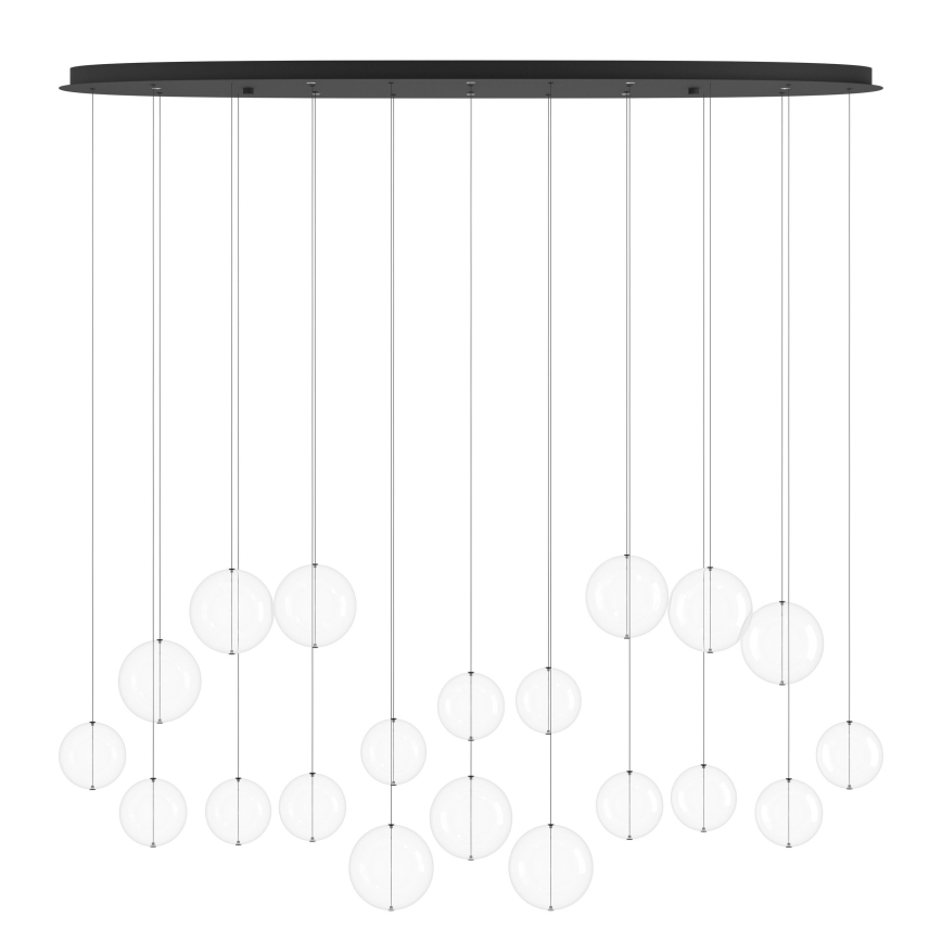 Eglo - Himmennettävä LED-kattokruunu johdossa 8xLED/4,2W/230V 3000K läpinäkyvä