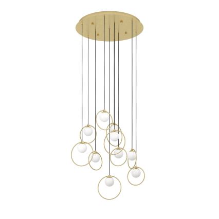 Eglo - Himmennettävä LED-kattokruunu johdossa 10xLED/3W/230V 3000K halkaisija 58 cm kulta