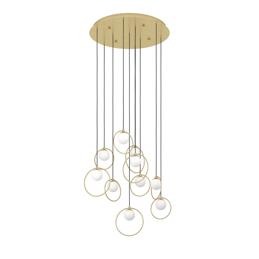 Eglo - Himmennettävä LED-kattokruunu johdossa 10xLED/3W/230V 3000K halkaisija 58 cm kulta