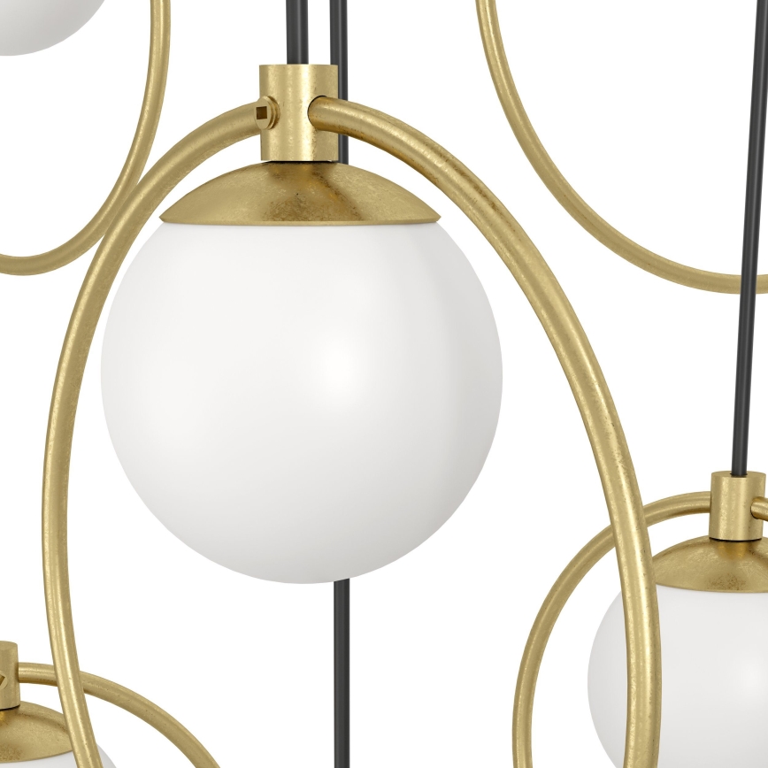 Eglo - Himmennettävä LED-kattokruunu johdossa 10xLED/3W/230V 3000K halkaisija 58 cm kulta