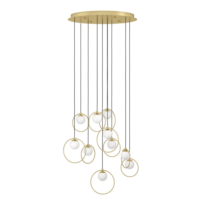 Eglo - Himmennettävä LED-kattokruunu johdossa 10xLED/3W/230V 3000K halkaisija 58 cm kulta