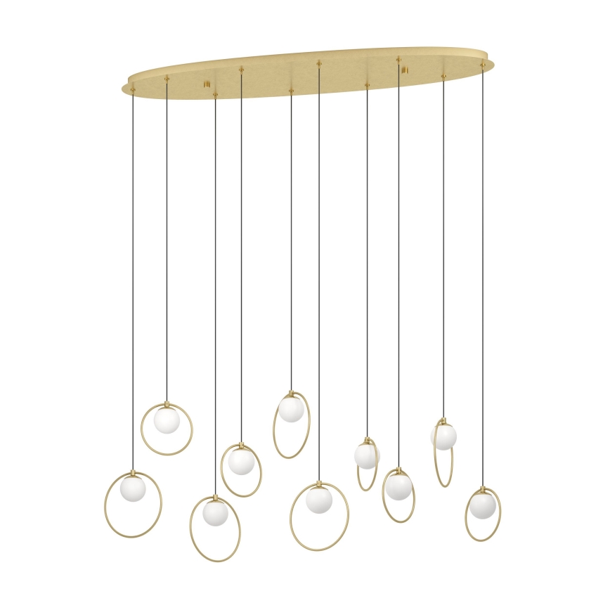 Eglo - Himmennettävä LED-kattokruunu johdossa 10xLED/3W/230V 3000K kulta
