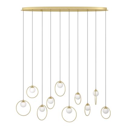 Eglo - Himmennettävä LED-kattokruunu johdossa 10xLED/3W/230V 3000K kulta
