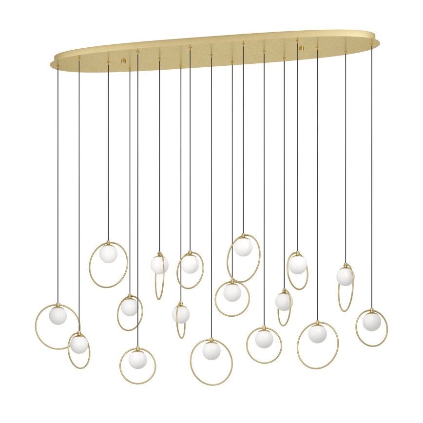 Eglo - Himmennettävä LED-kattokruunu johdossa 17xLED/3W/230V 3000K kulta
