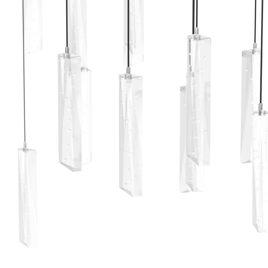 Eglo - Himmennettävä LED-kattokruunu johdossa 8xLED/4,2W/230V 3000K läpinäkyvä