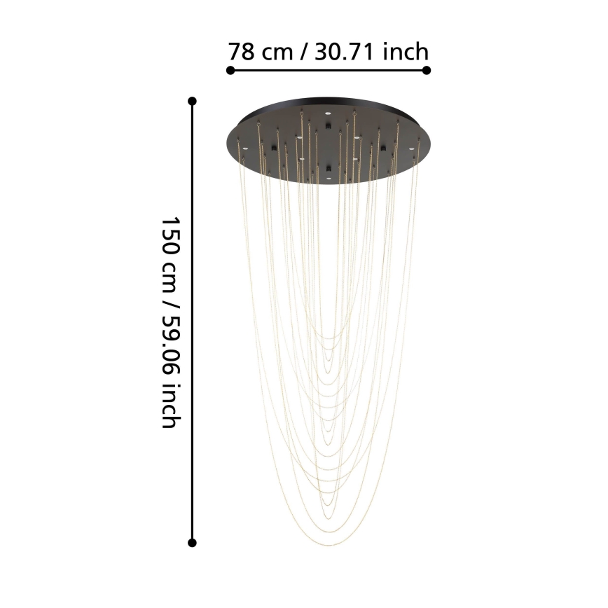 Eglo - Himmennettävä LED-kattovalaisin 8xLED/4,2W/230V 3000K