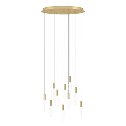 Eglo - Himmennettävä LED-kattokruunu johdossa 10xLED/3W/230V 3000K halkaisija 58 cm kulta