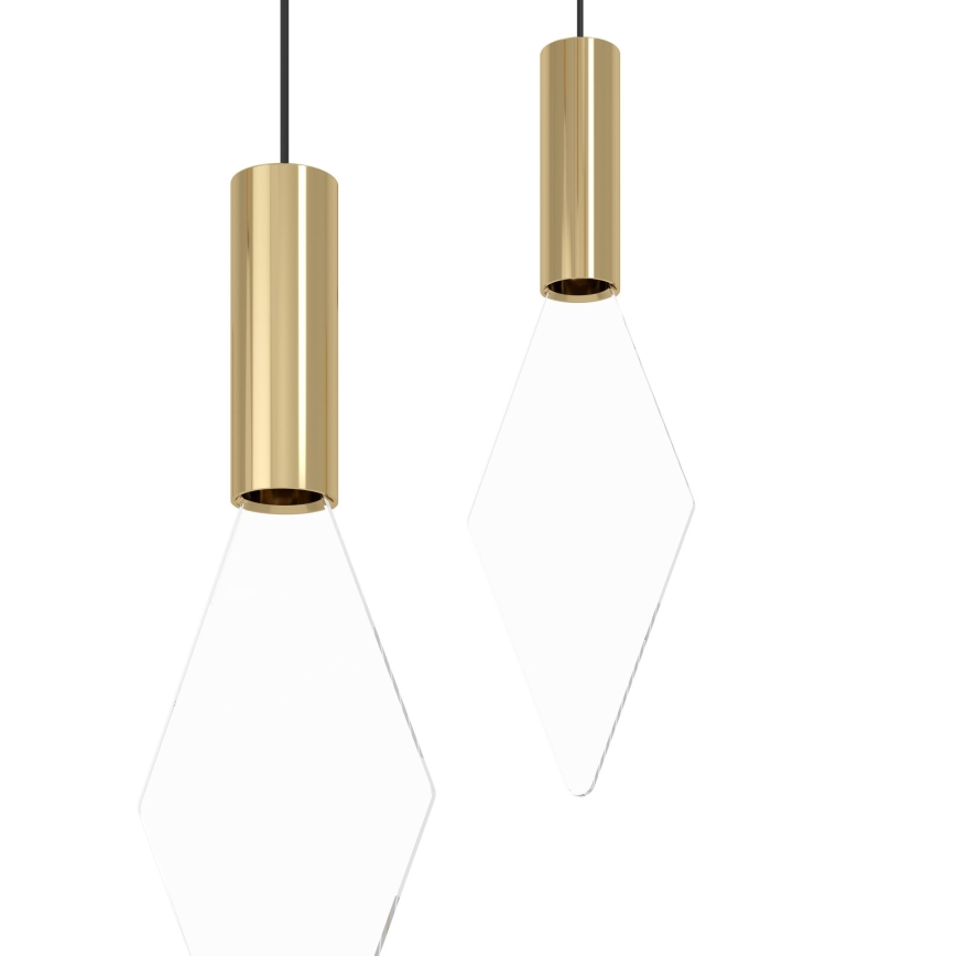 Eglo - Himmennettävä LED-kattokruunu johdossa 16xLED/3,3W/230V 3000K halkaisija 78 cm kulta