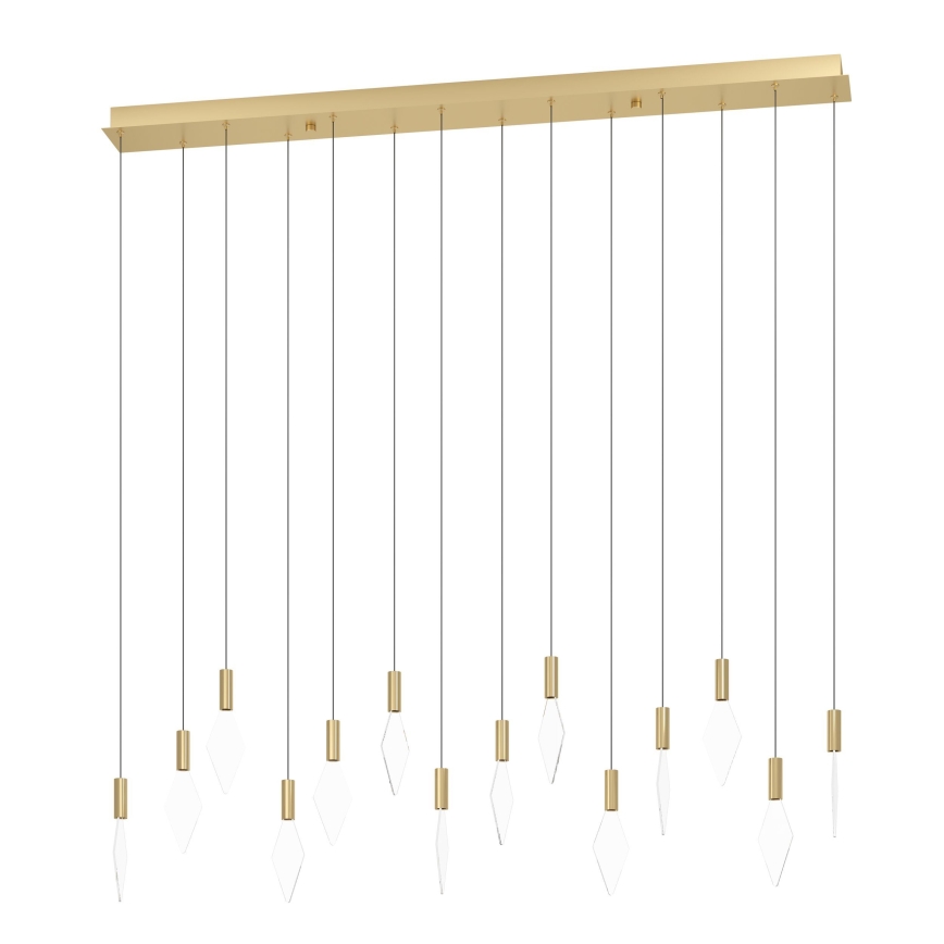 Eglo - Himmennettävä LED-kattokruunu johdossa 14xLED/3,3W/230V 3000K kulta