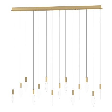 Eglo - Himmennettävä LED-kattokruunu johdossa 14xLED/3,3W/230V 3000K kulta