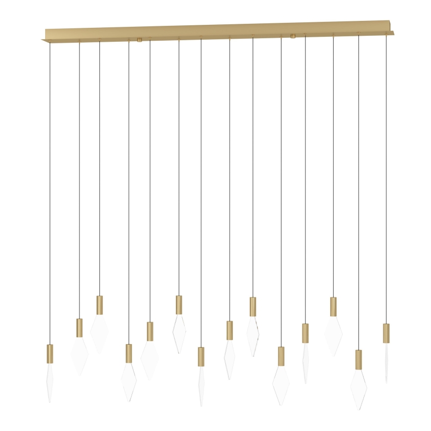 Eglo - Himmennettävä LED-kattokruunu johdossa 14xLED/3,3W/230V 3000K kulta