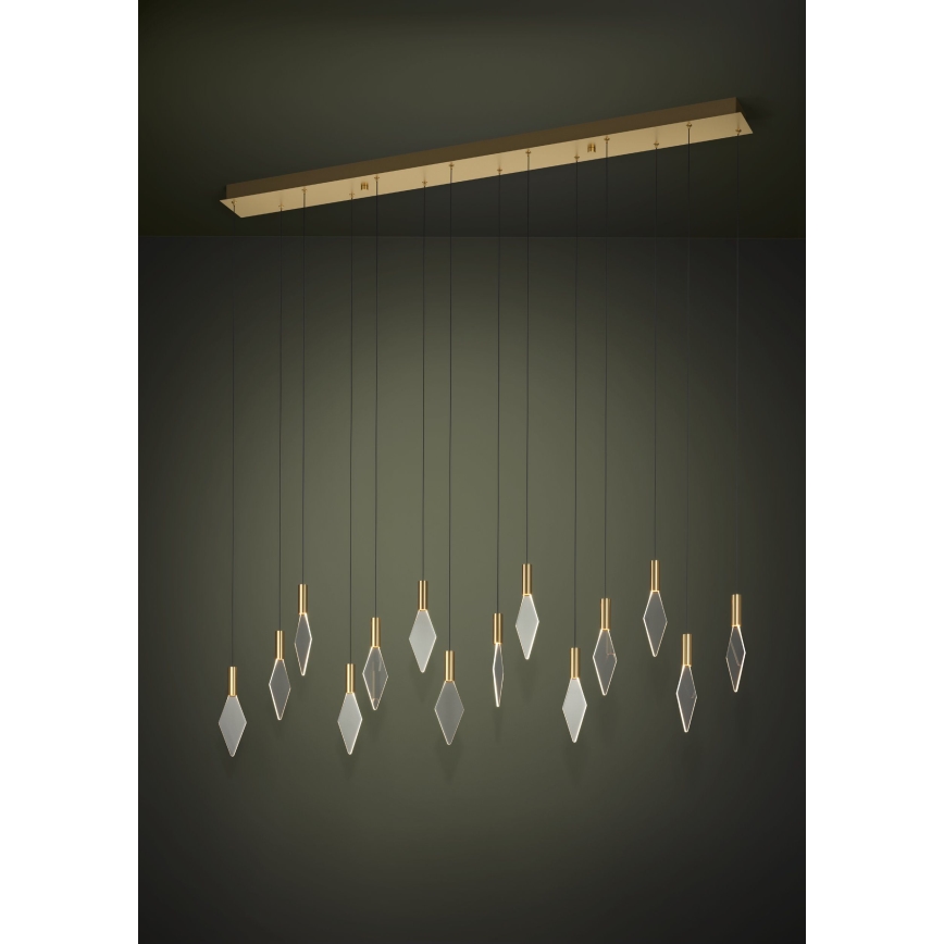Eglo - Himmennettävä LED-kattokruunu johdossa 14xLED/3,3W/230V 3000K kulta