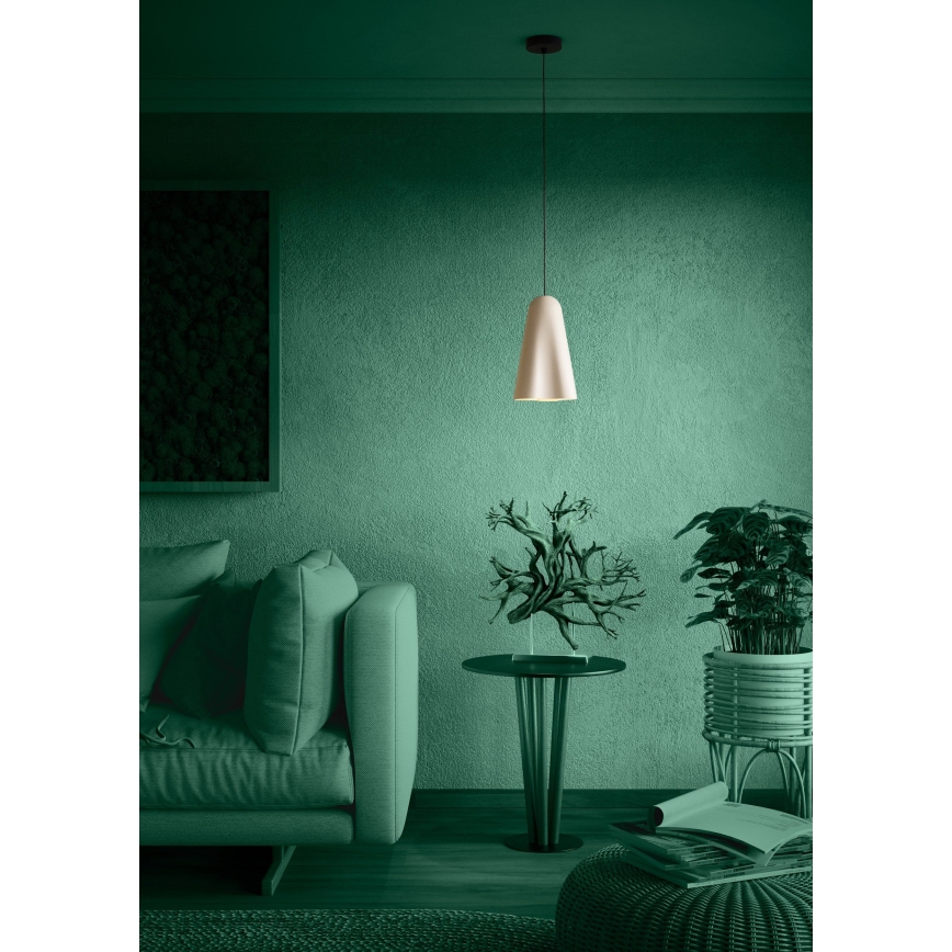 Eglo - Kattokruunu johdossa 1xE27/40W/230V beige