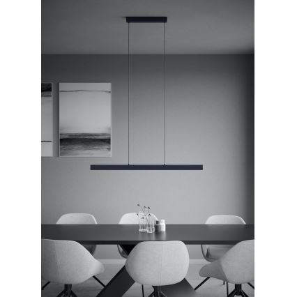 Eglo - Himmennettävä LED-kattokruunu johdossa LED/20W/230V 3000K musta