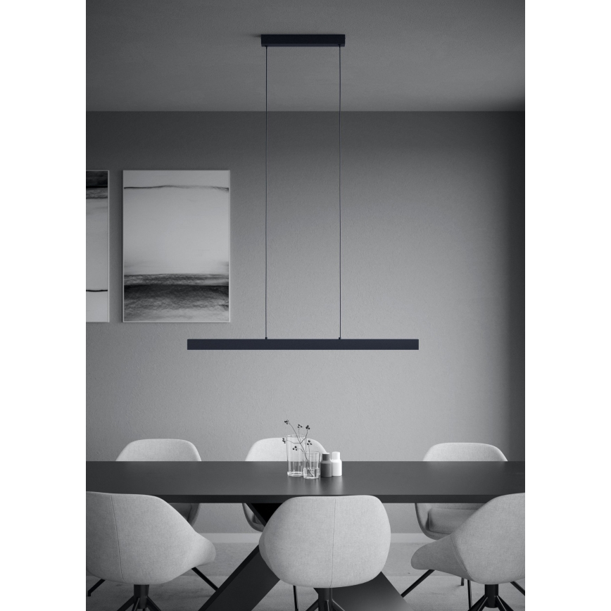 Eglo - Himmennettävä LED-kattokruunu johdossa LED/20W/230V 3000K musta