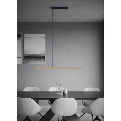 Eglo - Himmennettävä LED-kattokruunu johdossa LED/21W/230V 3000K ruskea