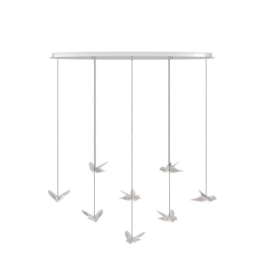 Eglo - Himmennettävä LED-kattokruunu johdossa 8xLED/4,2W/230V 3000K kiiltävä kromi