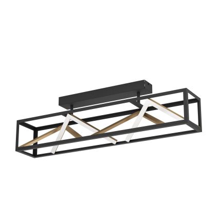 Eglo - LED-himmennyskattokruunu LED/45W/230V 2700-6500K musta/kulta + kauko-ohjaus
