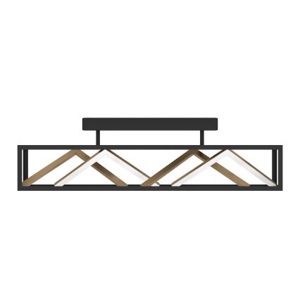 Eglo - LED-himmennyskattokruunu LED/45W/230V 2700-6500K musta/kulta + kauko-ohjaus
