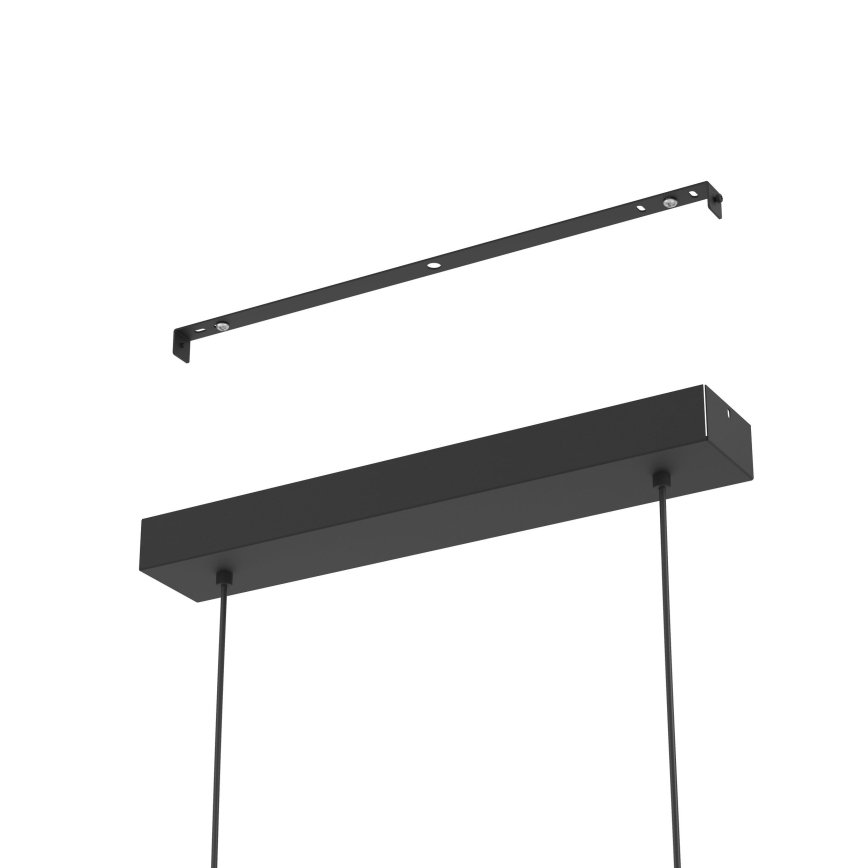 Eglo - Himmennettävä LED-kattokruunu johdossa LED/46W/230V 2700-6500K musta/kulta + kauko-ohjaus